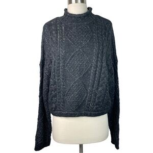 Sanctuary Cable Knit Sweater, XL